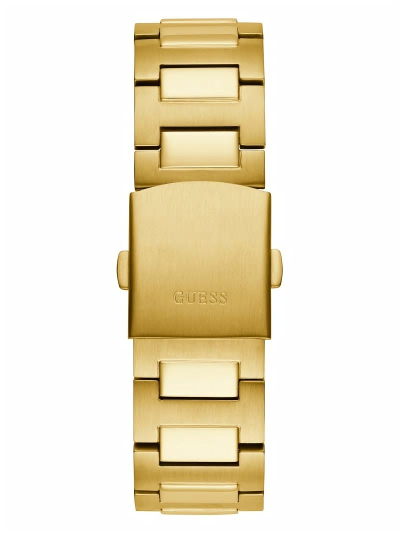 Guess Gold-Tone and Black Multifunction Watch - Gold