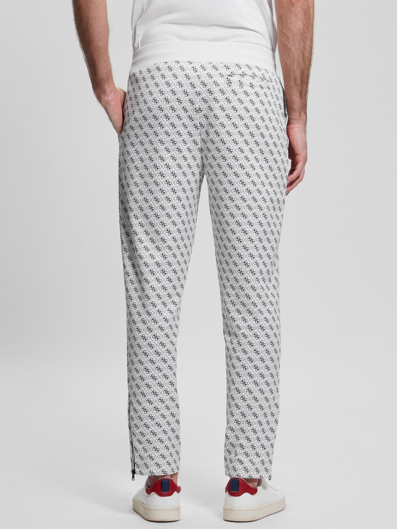 Guess Eco Korbin Track Pants - 4g Aop Salt White