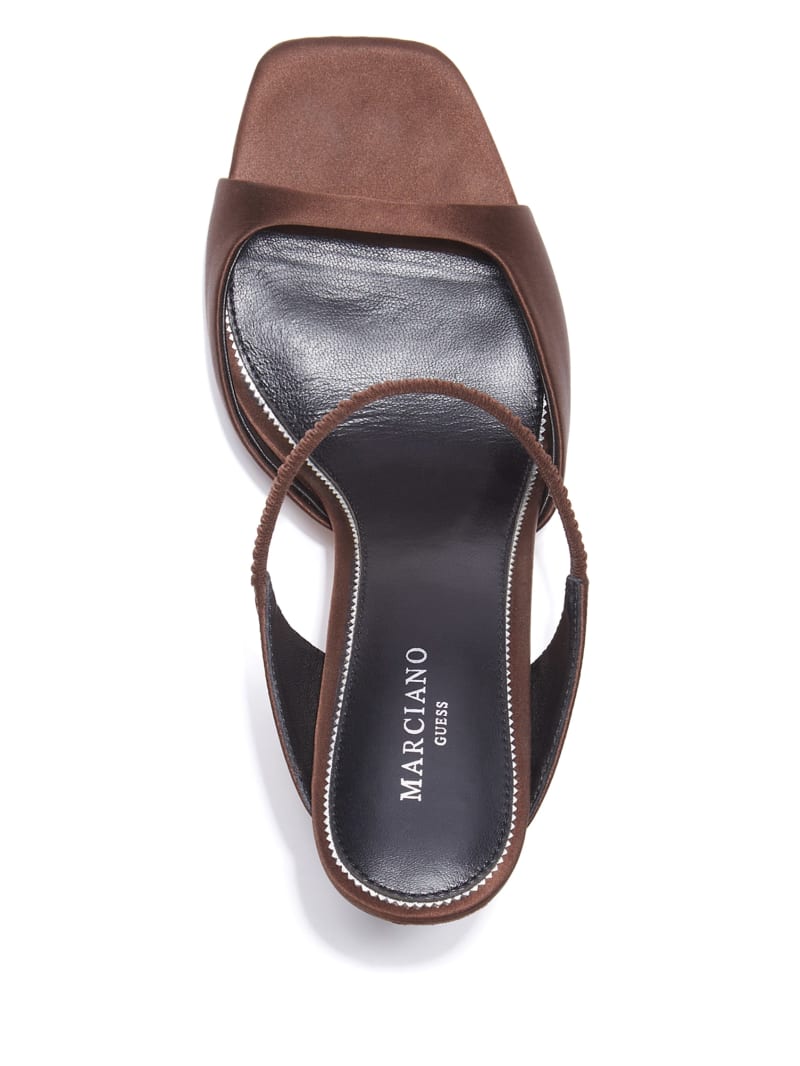 Guess Brielle Satin Sandal - Brown