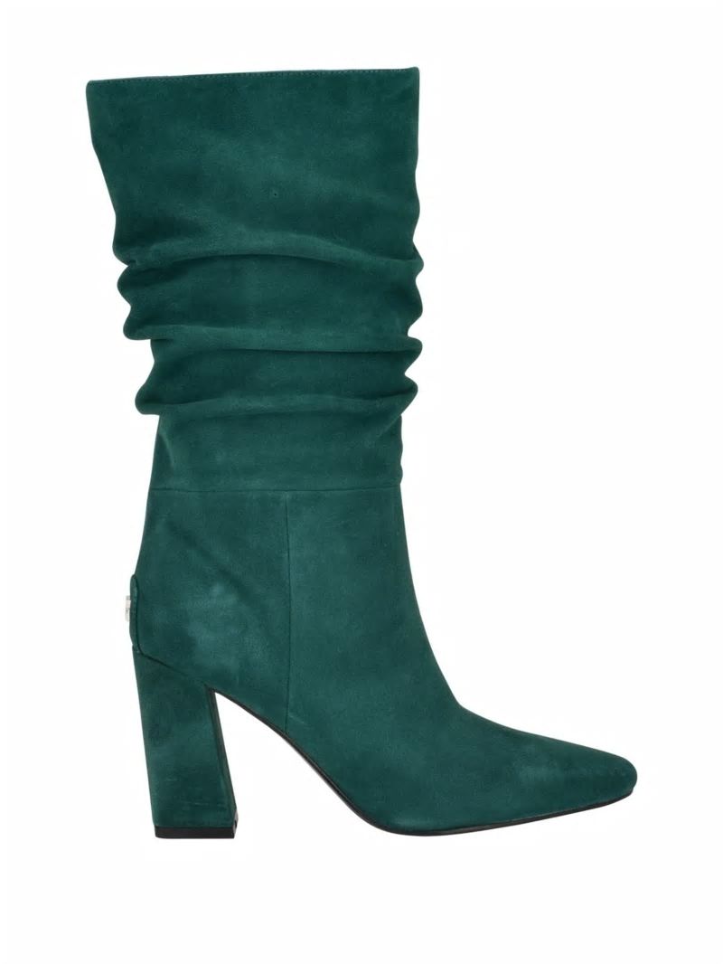 Guess Yeppy Suede Slouch Booties - Medium Green 310