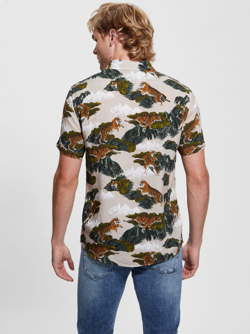 Guess Eco Mountain Tiger Shirt - Mountain Tiger