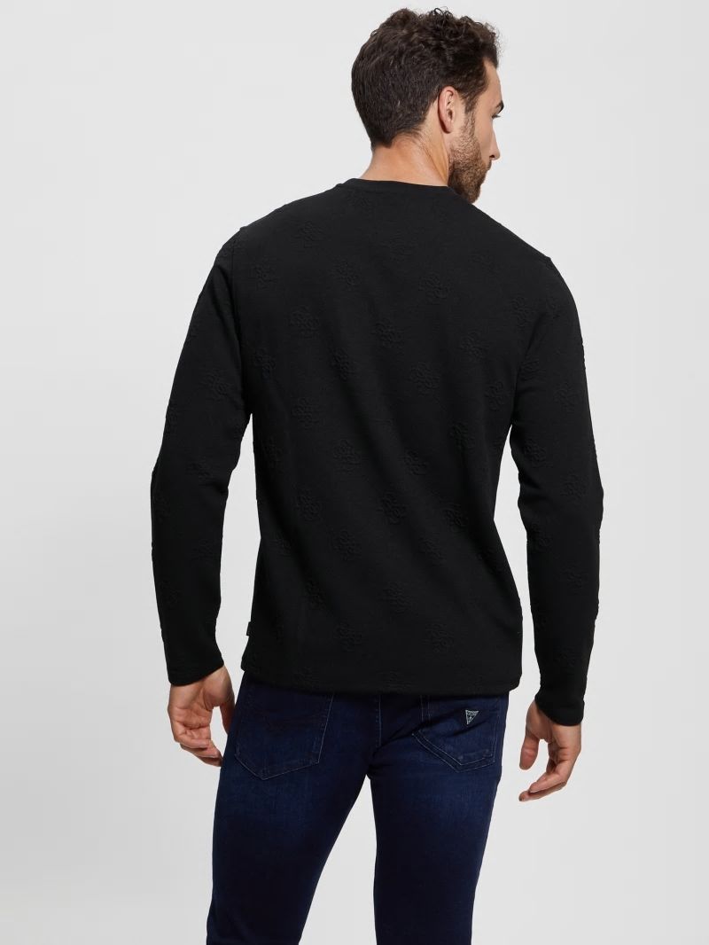 Guess Quattro Logo Sweater - Black