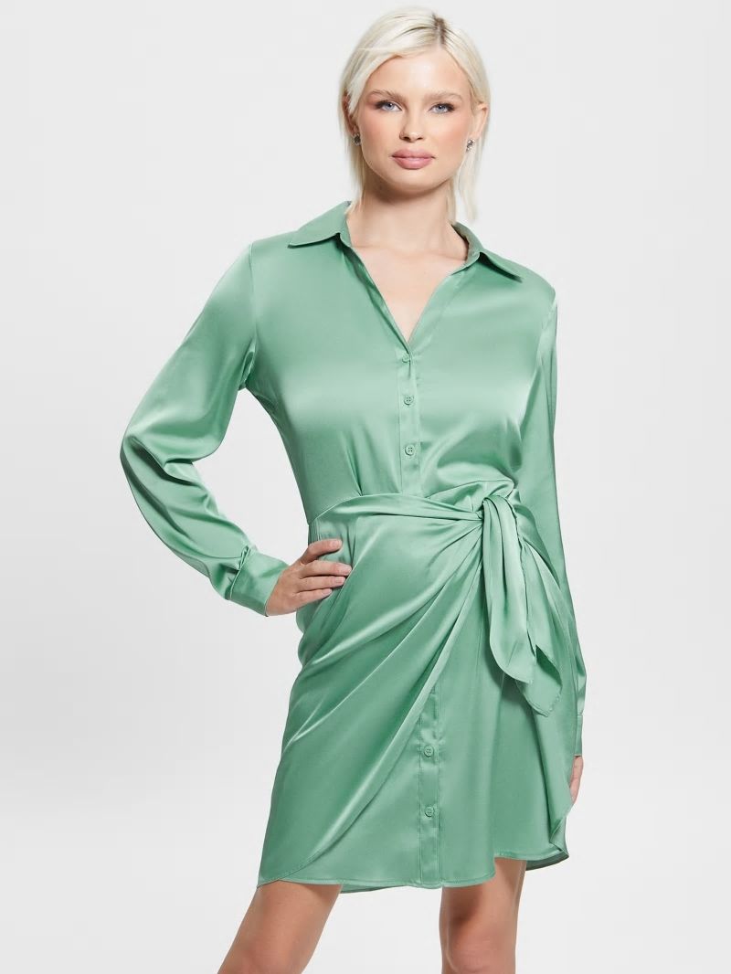 Guess Eco Alya Dress - Vital Green