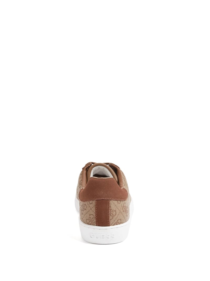 Guess Nola Quattro G Low-Top Sneakers - Tan Champagne