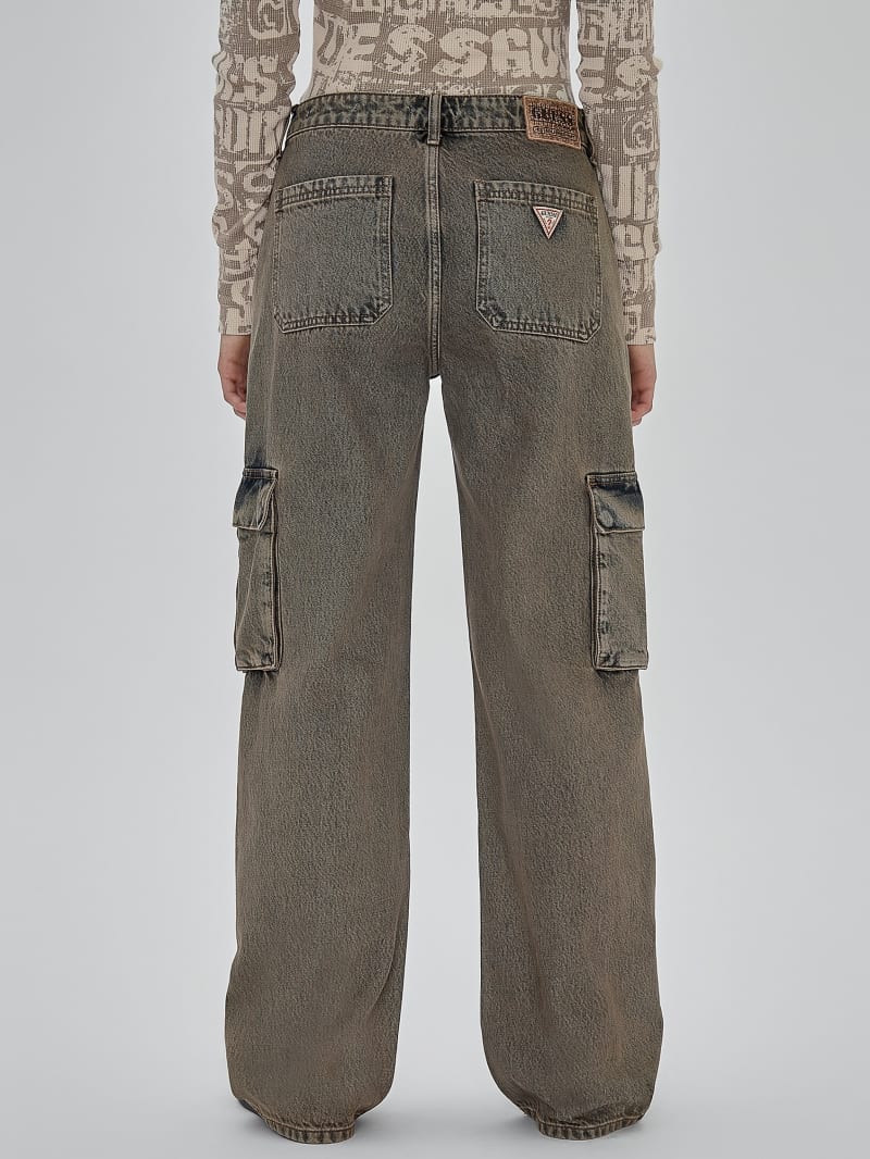 Guess GUESS Originals Kit Cargo Jeans - Go Tinted Brown Wash