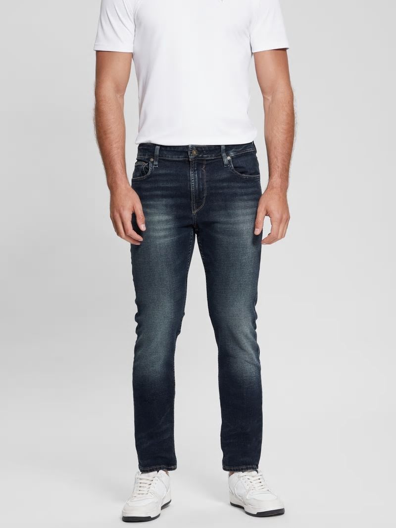 Guess Eco Dark Slim Tapered Denim Jeans - Palisades 2