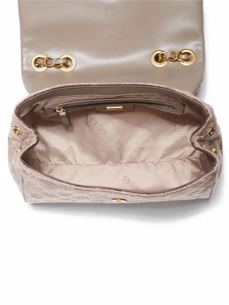 Guess Kimi Logo Convertible Crossbody - Taupe