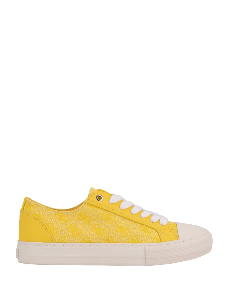 Guess Passit Logo Low-Top Sneakers - Yellow