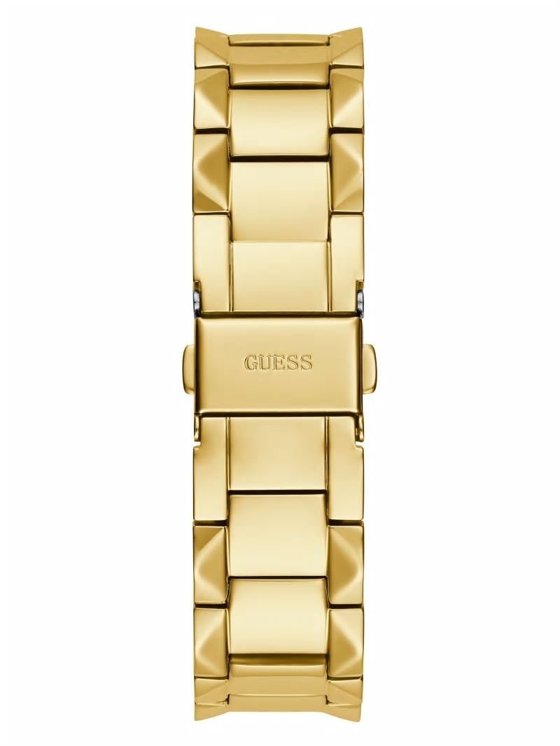 Guess Textured Gold-Tone Analog Watch - Gold