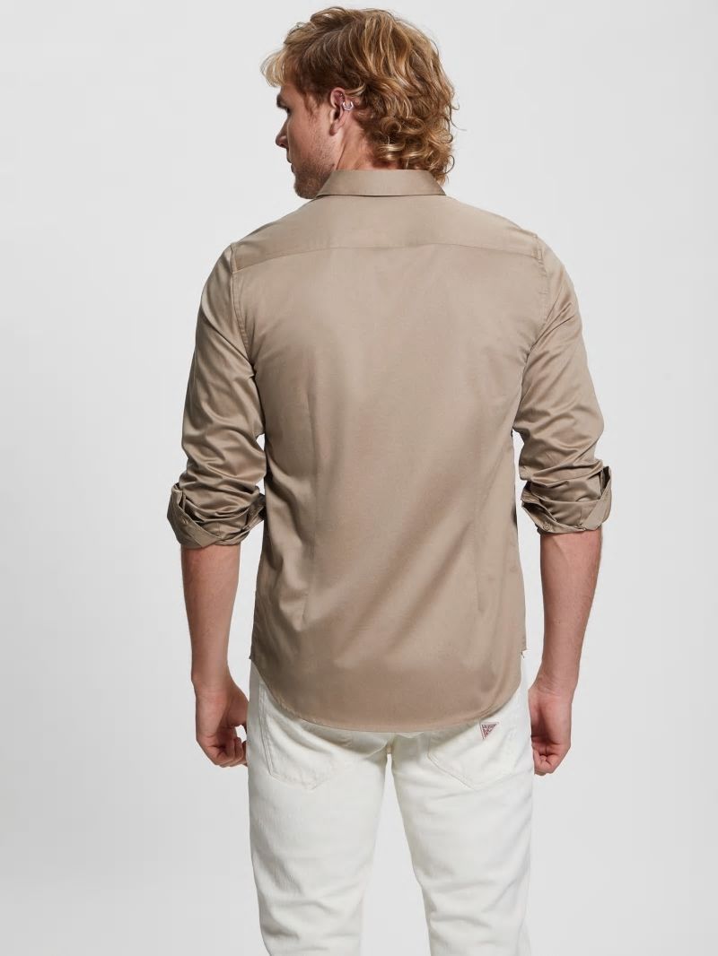 Guess Luxe Stretch Shirt - Champagne