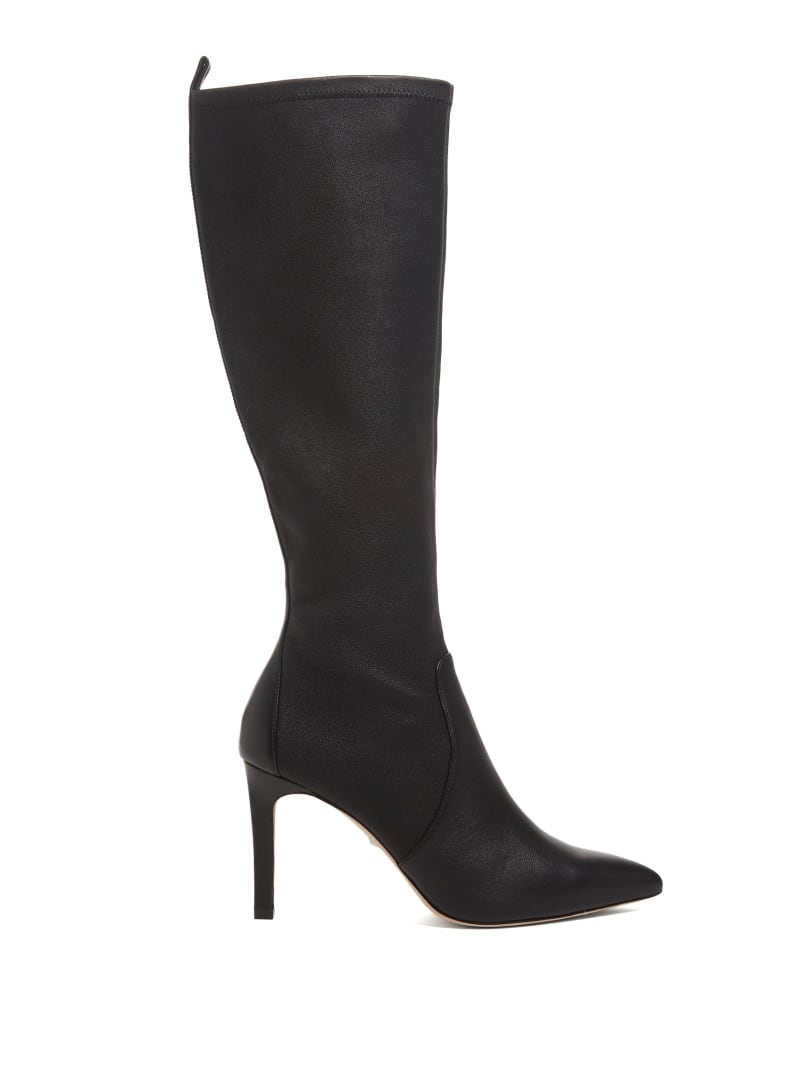 Guess Campbell Tall Boots - Black Snakeskin