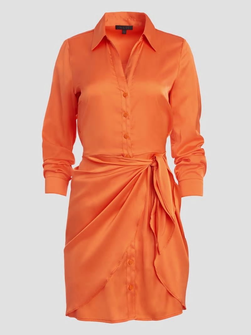 Guess Eco Alya Dress - Orange Slushie