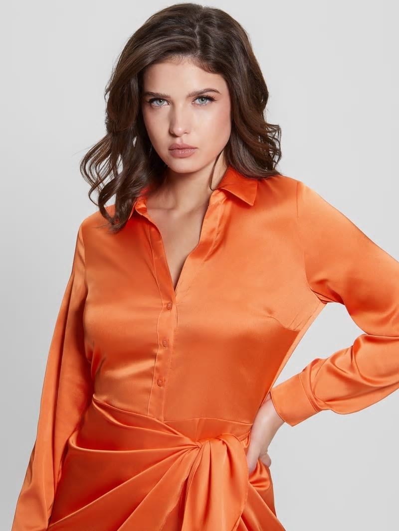 Guess Eco Alya Dress - Orange Slushie