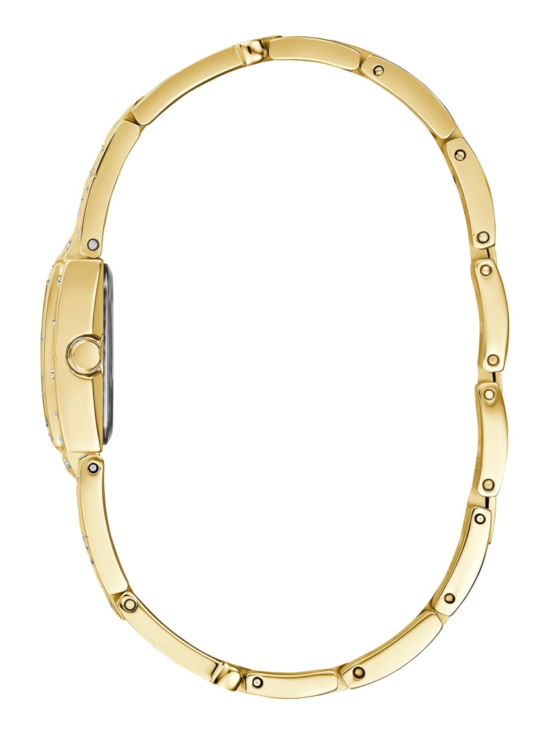 Guess Gold-Tone and Crystals Bangle Watch - Gold