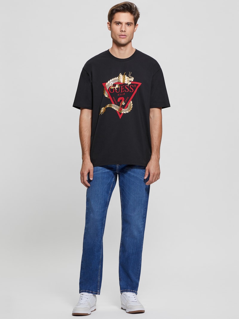 Guess Chinese New Year Dragon Tee - Black