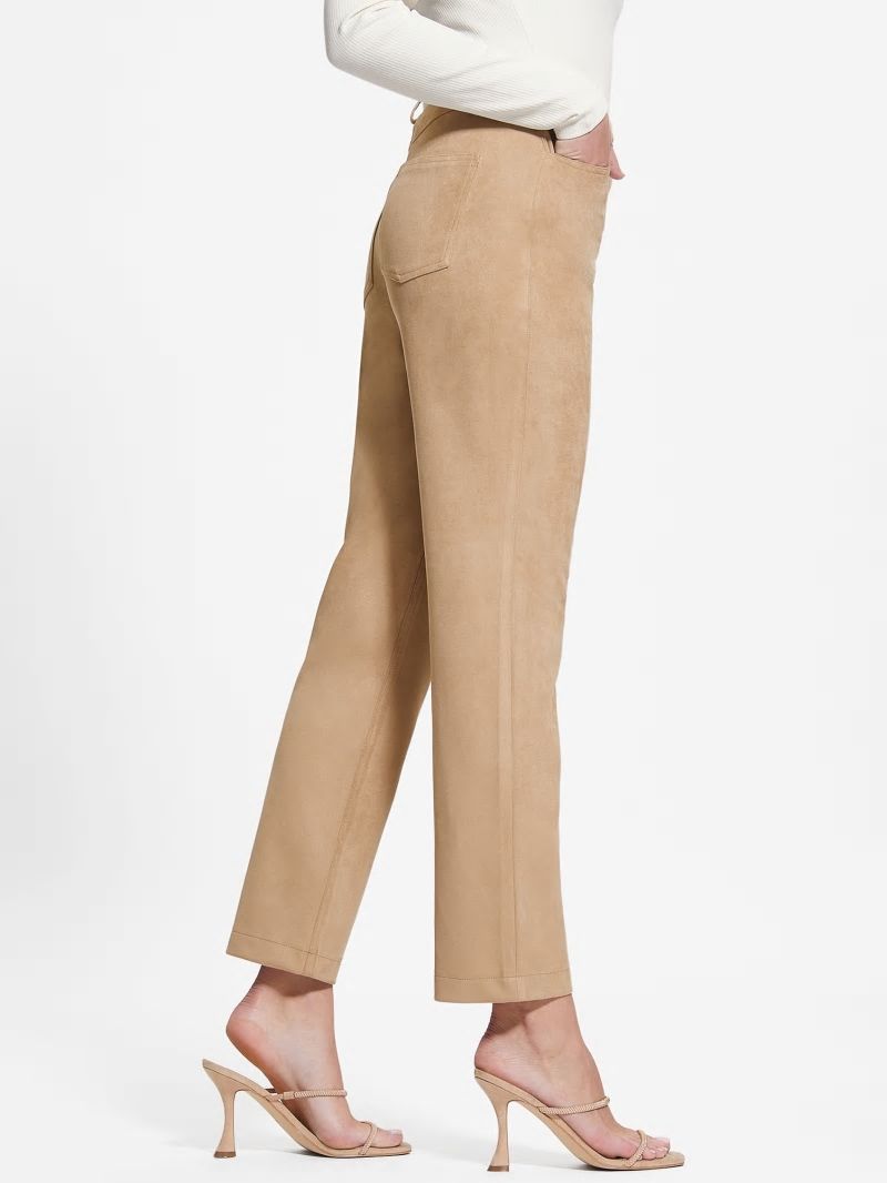 Guess Kelly Straight Pants - Wet Sand