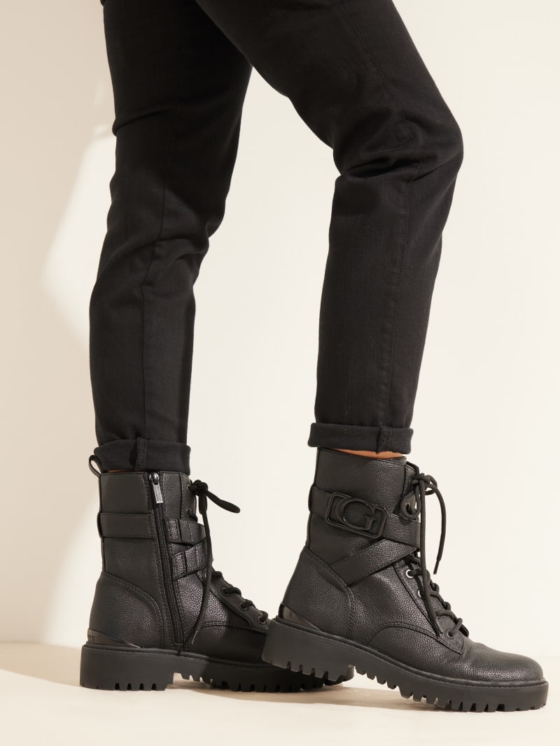 Guess Orana Combat Booties - Black