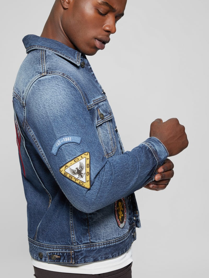 Guess Dean Signature Denim Jacket - Clubhouse