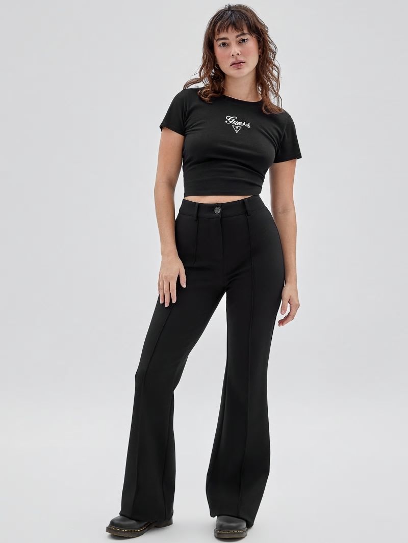 Guess GUESS Originals Pintuck Flared Pants - Black