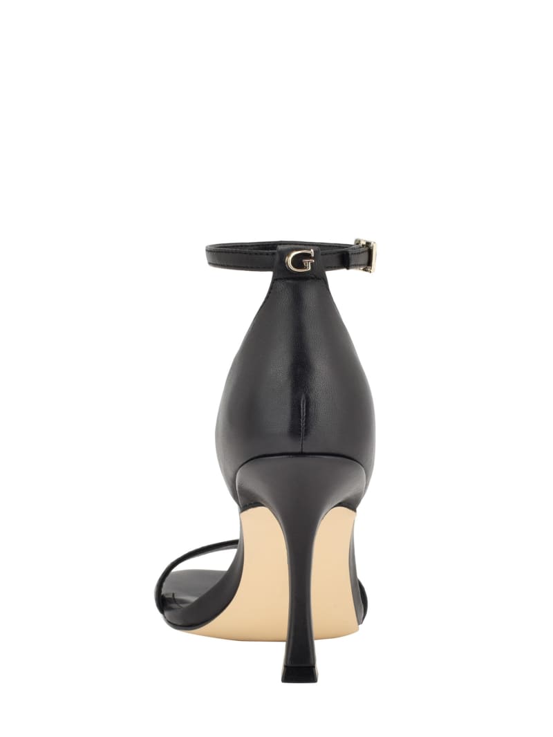 Guess Yael Leather Heels - Black 001