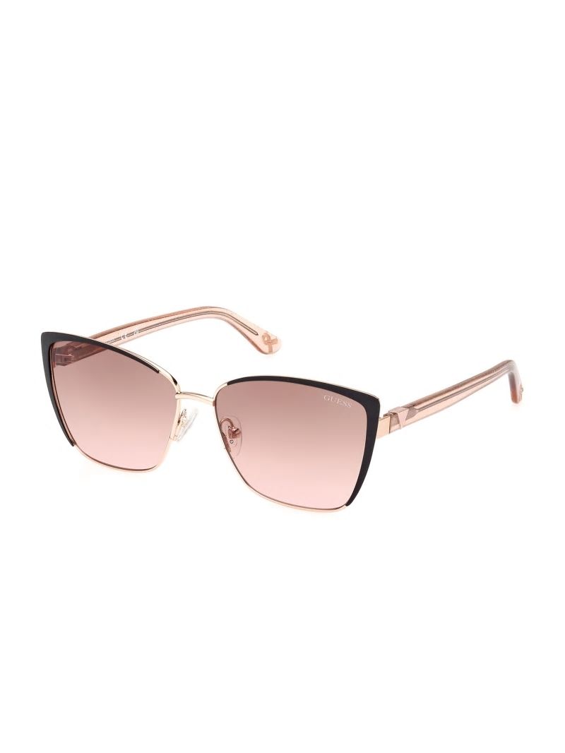 Guess Cathy Glitter Cat-Eye Sunglasses - Rosegold