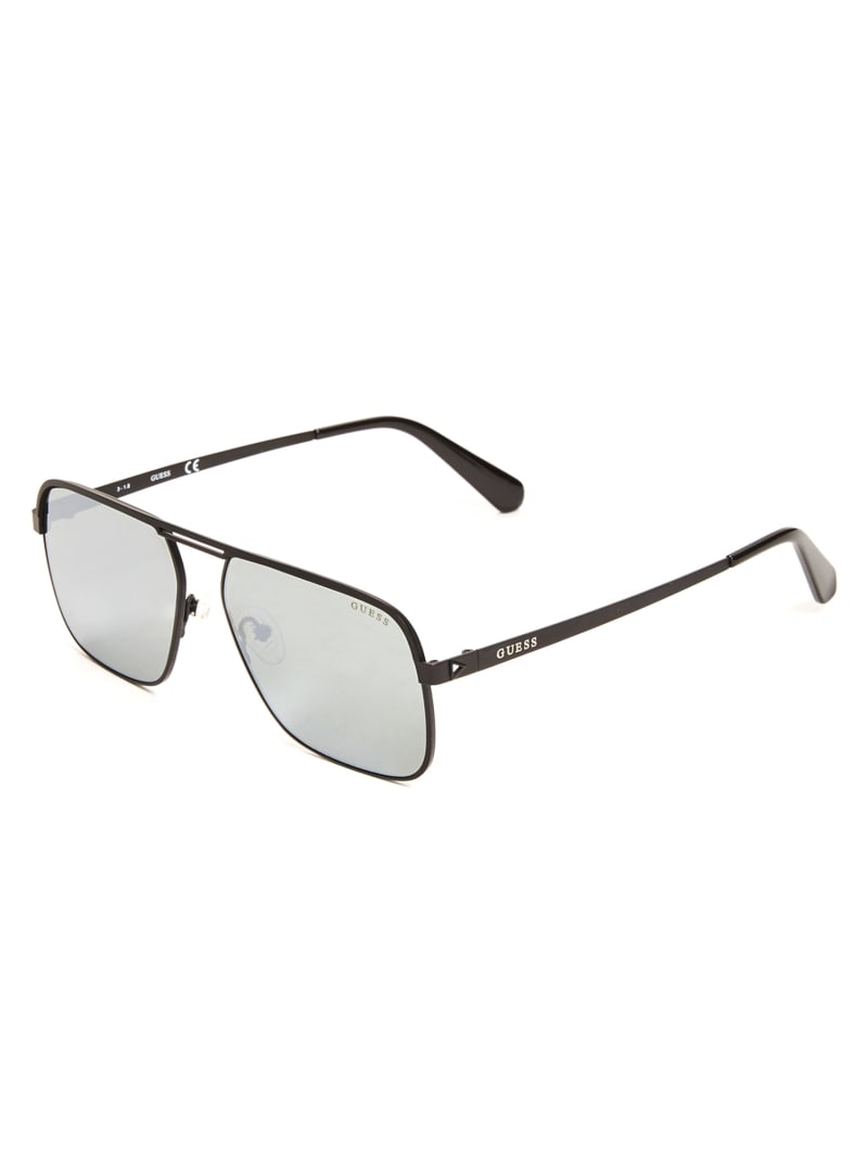 Guess Top Bar Aviator Sunglasses - Black