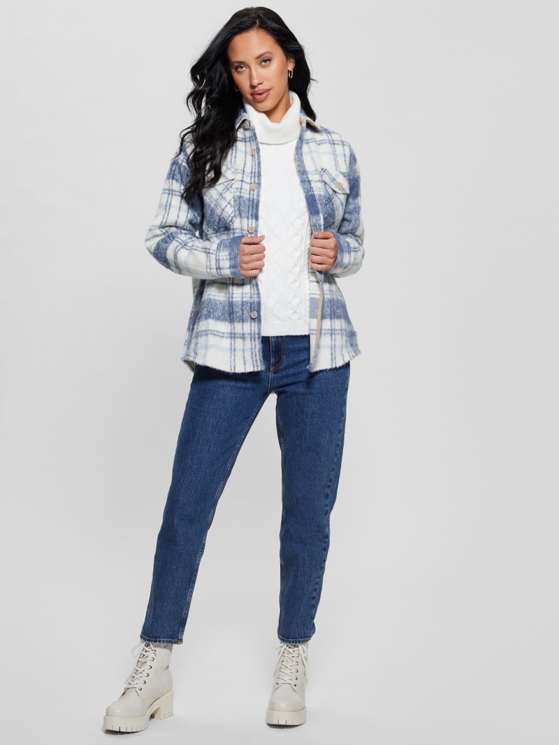 Guess Sierra Plaid Overshirt - Mojave Stone Multi