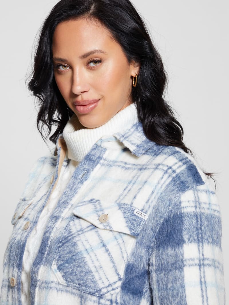 Guess Sierra Plaid Overshirt - Mojave Stone Multi