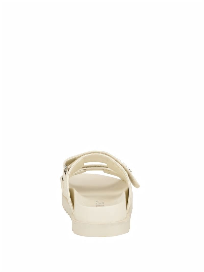 Guess Fabulon Two-Strap Slides - Ivory 150