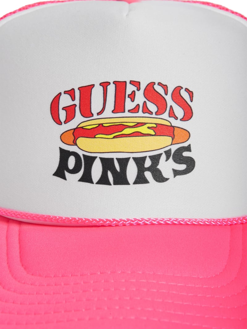 Guess GUESS Originals x Pink's Hot Dogs Trucker Hat - Pure White Multi