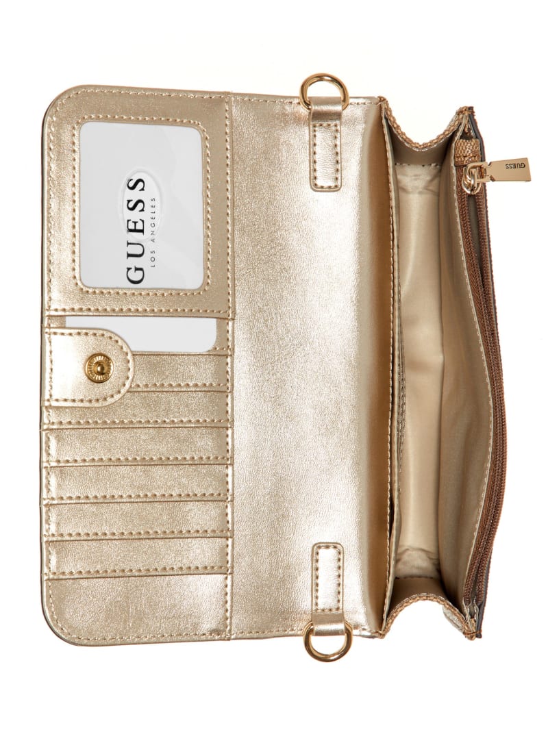 Guess James Crossbody Organizer Wallet - Brown Multi