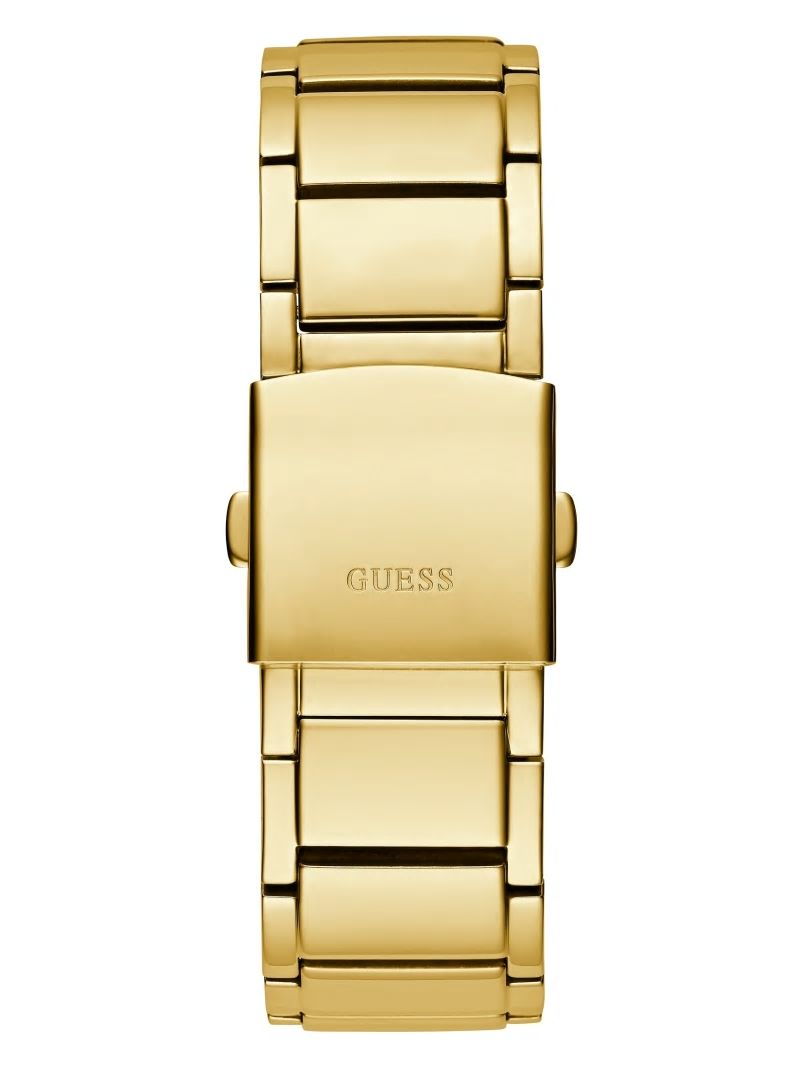 Guess Gold-Tone and Green Multifunction Watch - Gold