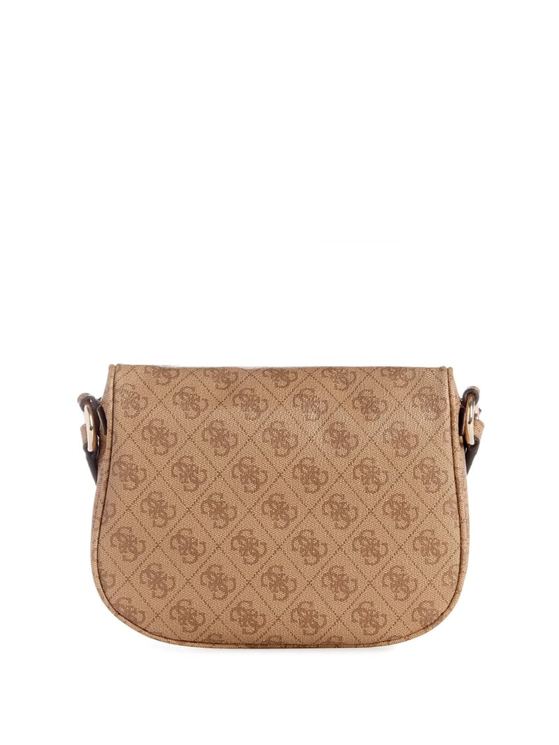 Guess Power Play Quattro G Mini Sling Bag - Latte Logo