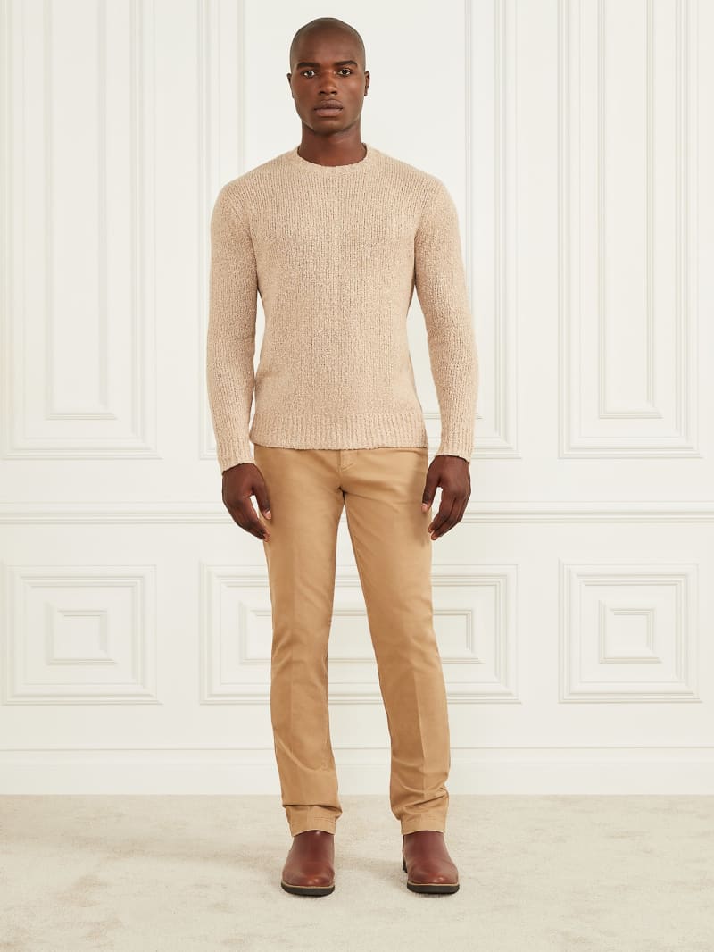 Guess Jaspe Crewneck Sweater - Neutral Sand