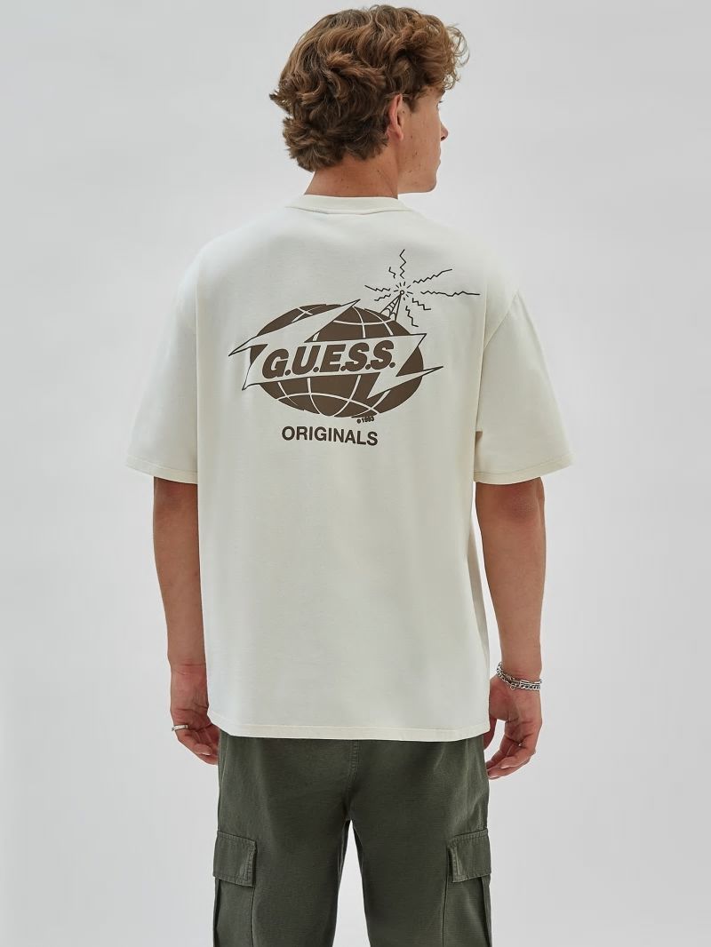 Guess GUESS Originals Eco Radio Tee - Sandy Shore