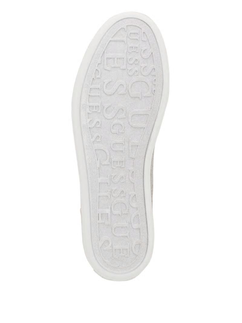 Guess Logo Print Low-Top Sneakers - Ivory 150