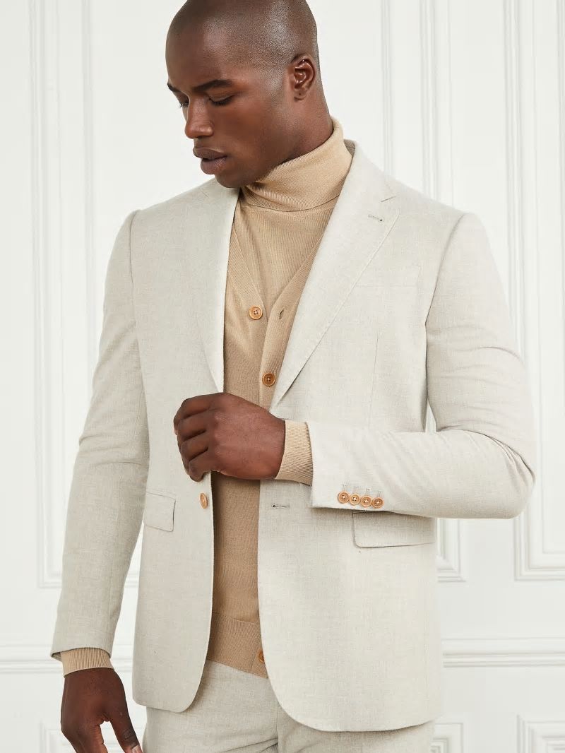 Guess Sean Notched Blazer - Herb Tan Yd