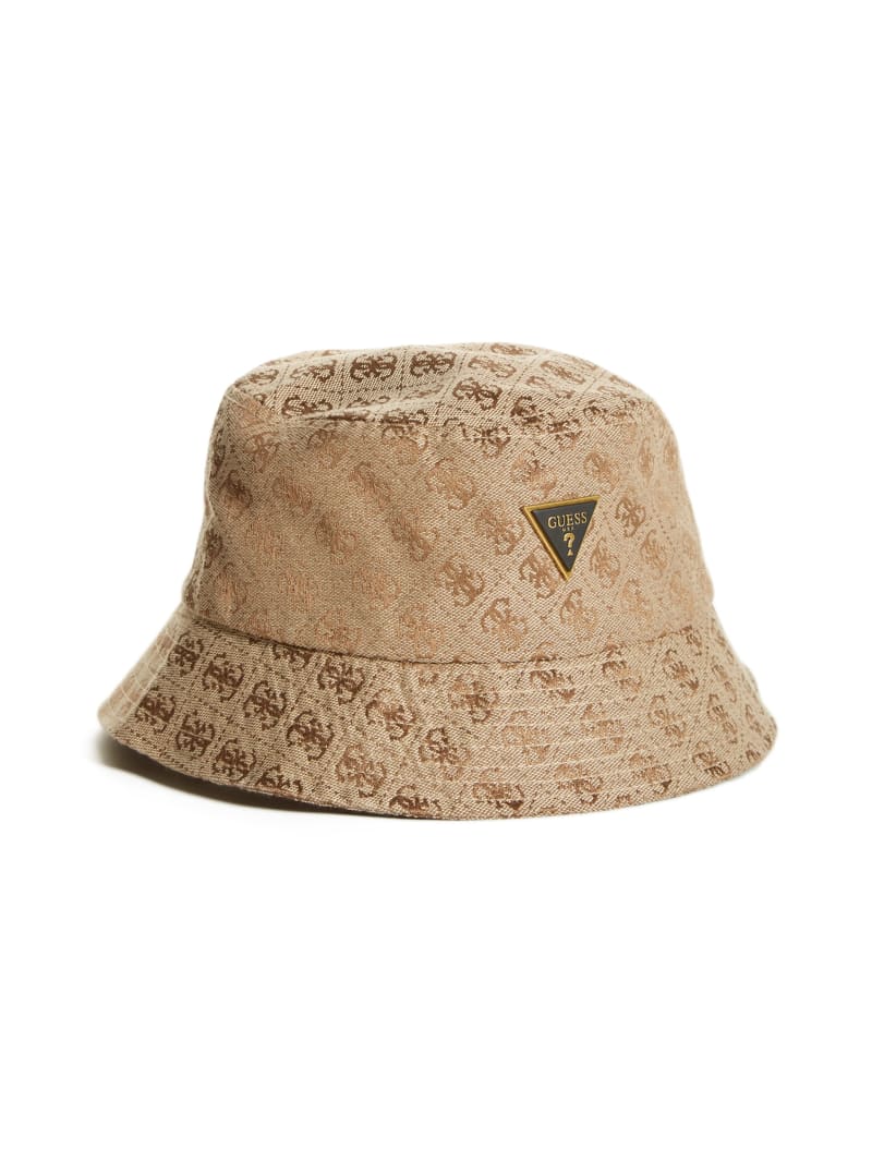 Guess Vezzola Logo Bucket Hat - Beige Overflow