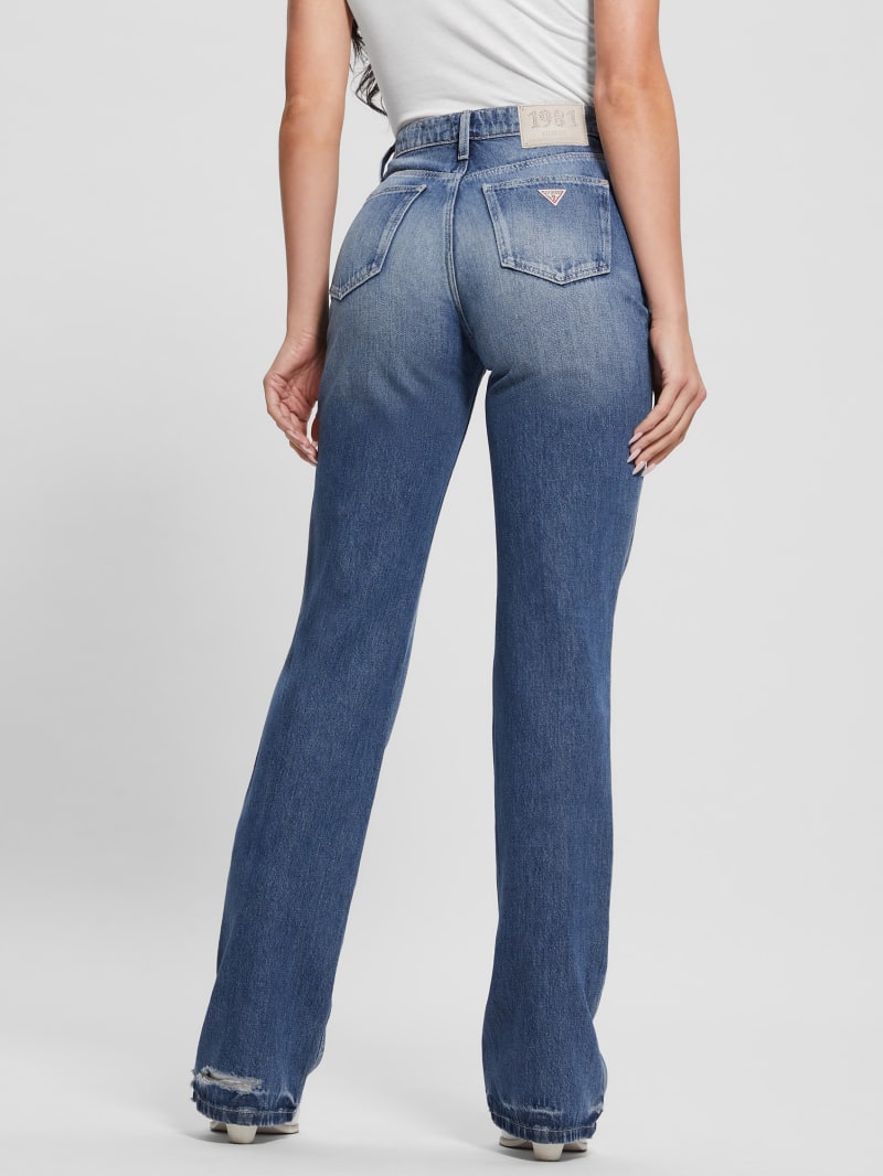 Guess 80s Embellished Distressed Straight Jeans - Wild Heart