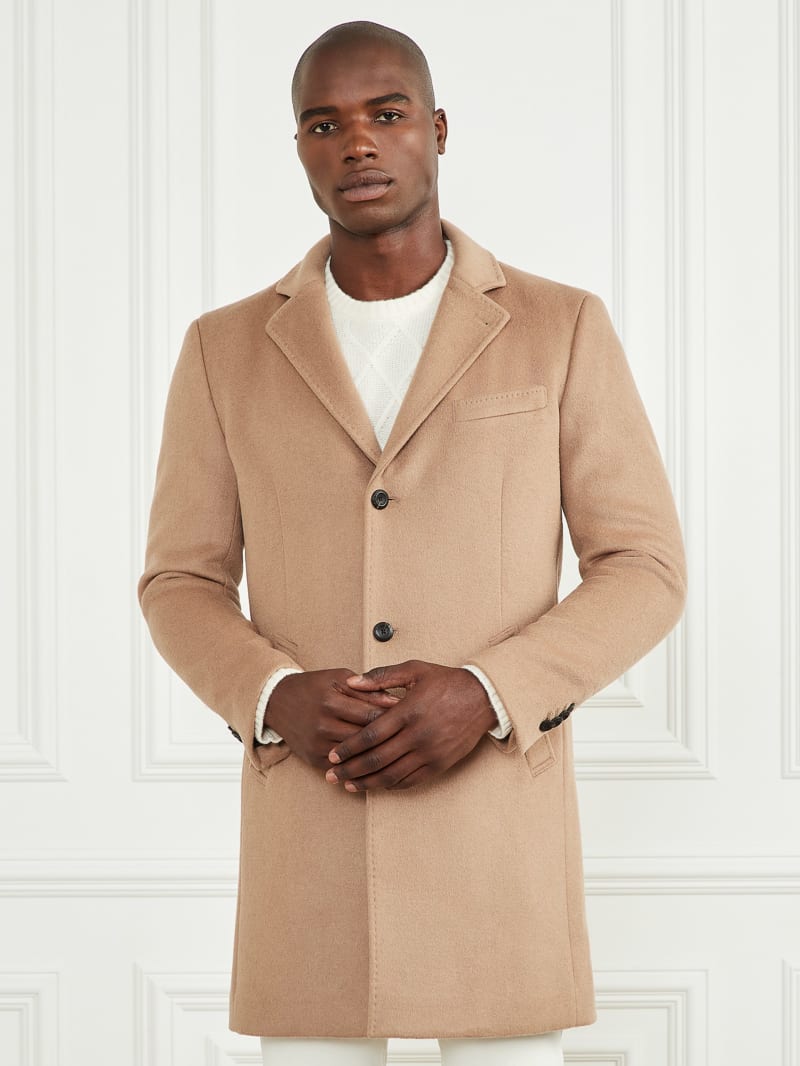 Guess Single Breasted Wool-Blend Coat - Irishell