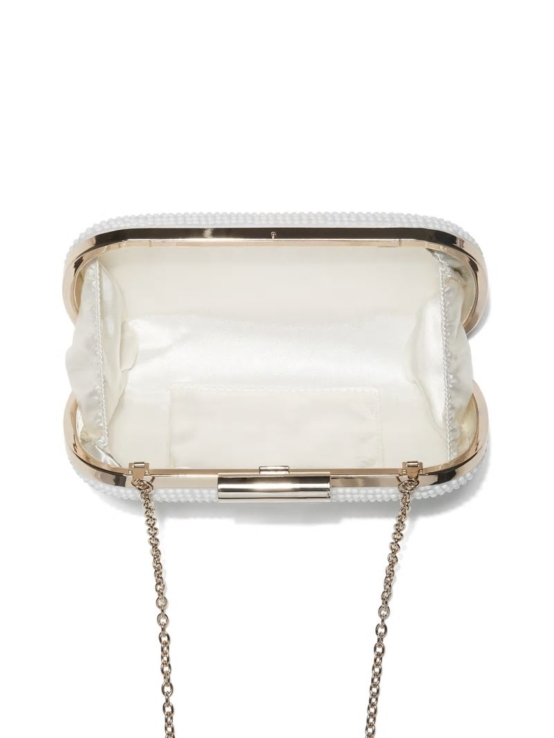 Guess Textured Clutch - Ivory