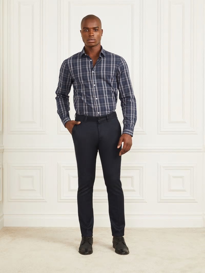 Guess Eco Ciro Napoli Pant - Bleu éLéGant