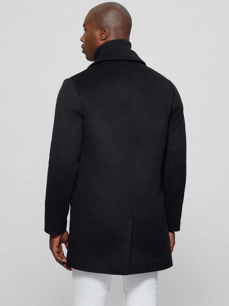 Guess Wool-Blend Coat - Black