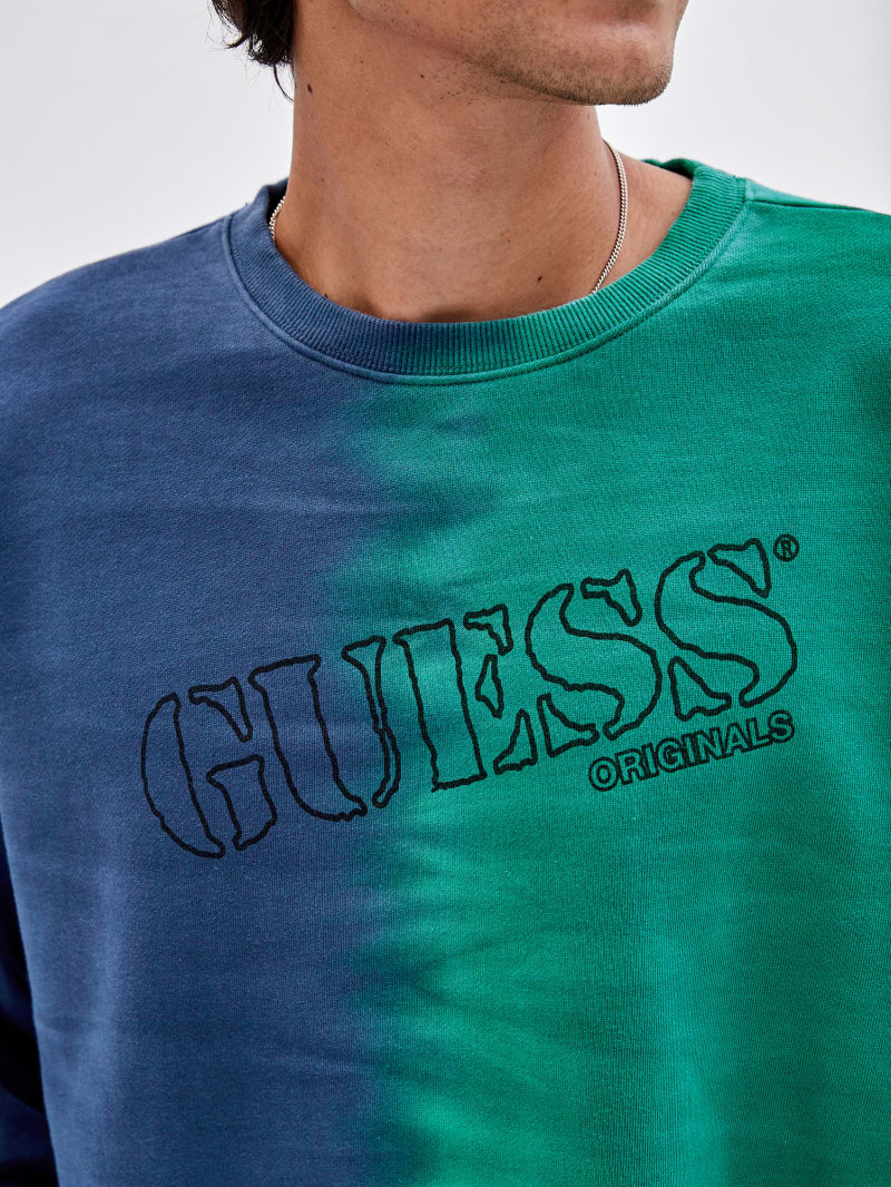 Guess GUESS Originals x Batman Mystery Crewneck Pullover - Cobalt Blue Multi