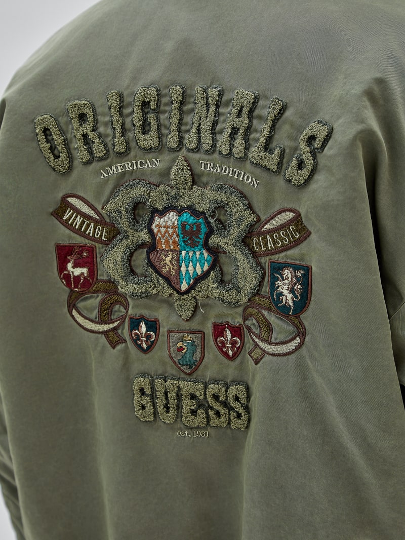 Guess GUESS Originals Nylon Jacket - Olive Morning