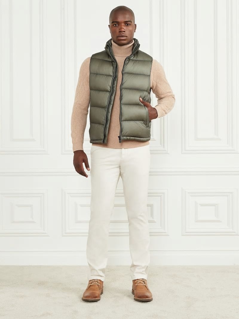 Guess Down Puffer Vest - Hunter Green