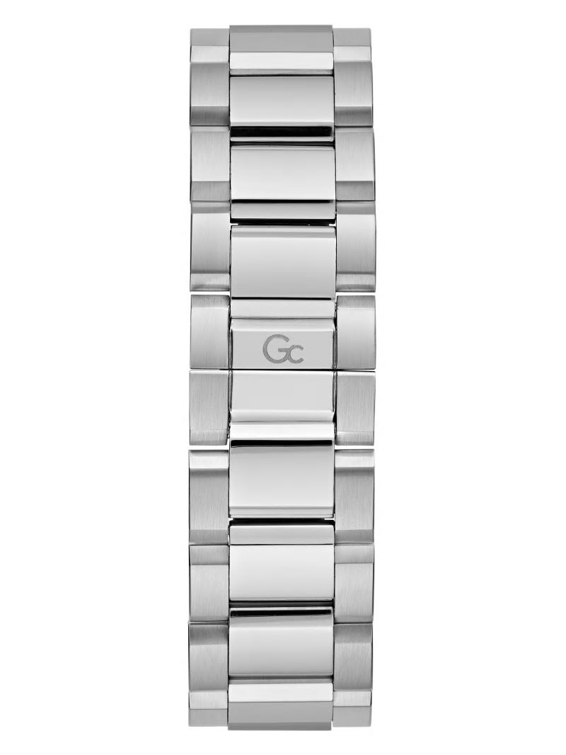 Guess Gc Silver-Tone and Green Chronograph Watch - Silver