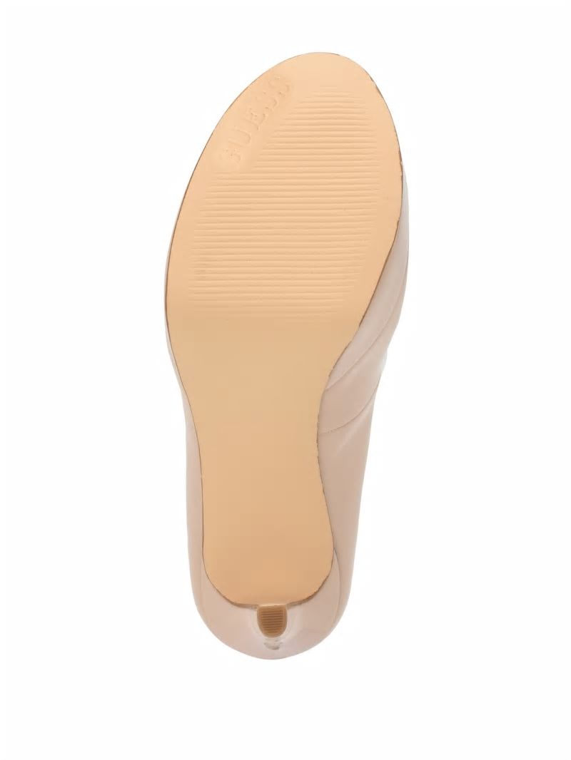 Guess Cacei Peep-Toe Stiletto Heels - Light Natural 110