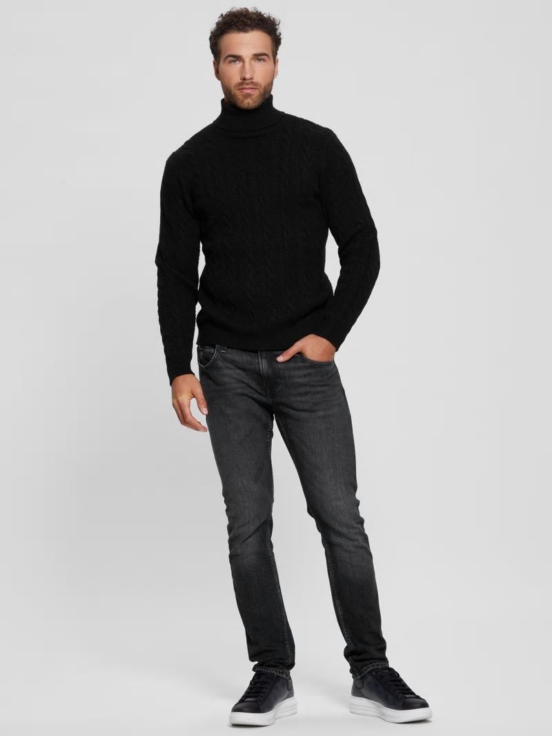 Guess Eco Ethan Turtleneck Sweater - Black