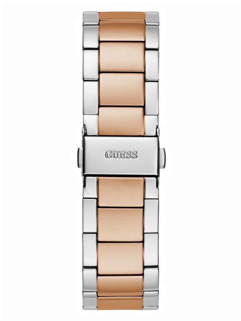 Guess Rose Gold Two-Tone Multifunction Watch - Rose Gold